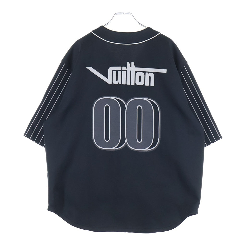 LOUIS VUITTON(ルイヴィトン) 23SS ロゴナンバリングベースボール半袖シャツ ブラック RM231 YN1 HOS83W
