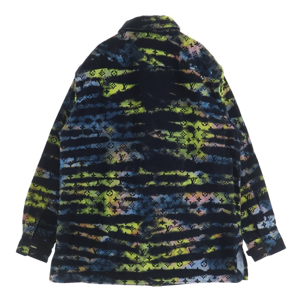 LOUIS VUITTON(ルイヴィトン) 21AW Painted Monogram Tie Dyed Denim Shirt RM2129 H98 HLA10W ペインテッド モノグラム 対台柄デニムシャツジャケット マルチ