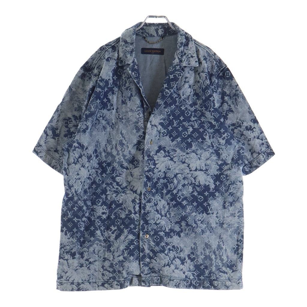 LOUIS VUITTON(ルイヴィトン) 21SS Hawaiian Tapestry Denim Shirt RM211M ZMC HKS02W ハワイアン タペストリーデニム半袖シャツ インディゴ