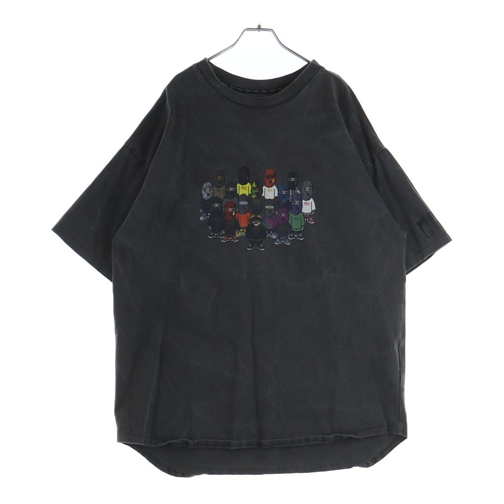 cvtvlist(カタリスト) CREW S/S TEE 2101090307 クループリント半袖Tシャツ ブラック