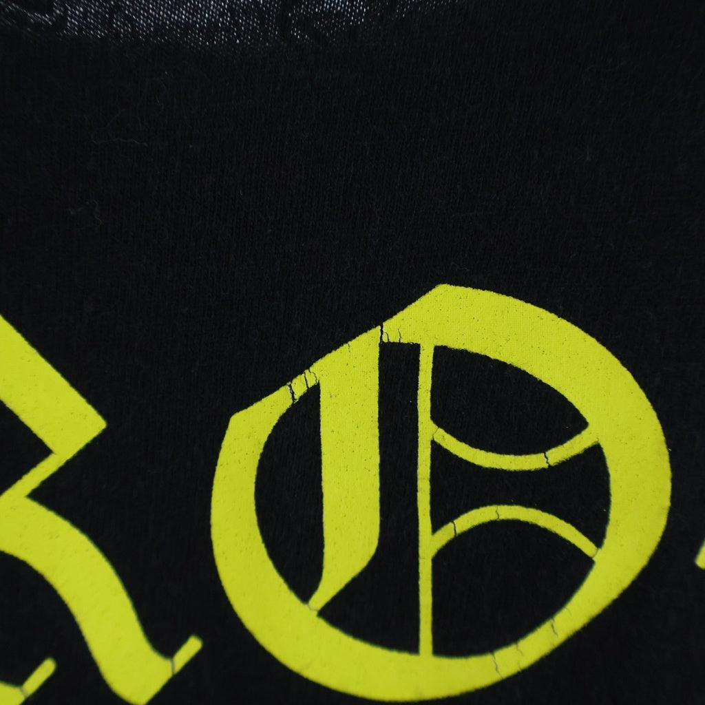 CHROME HEARTS(クロムハーツ) DBL FLRL L/S TEE ダブルフローラル バックヴァーティカルロゴプリント長袖Tシャツ ブラック/イエロー