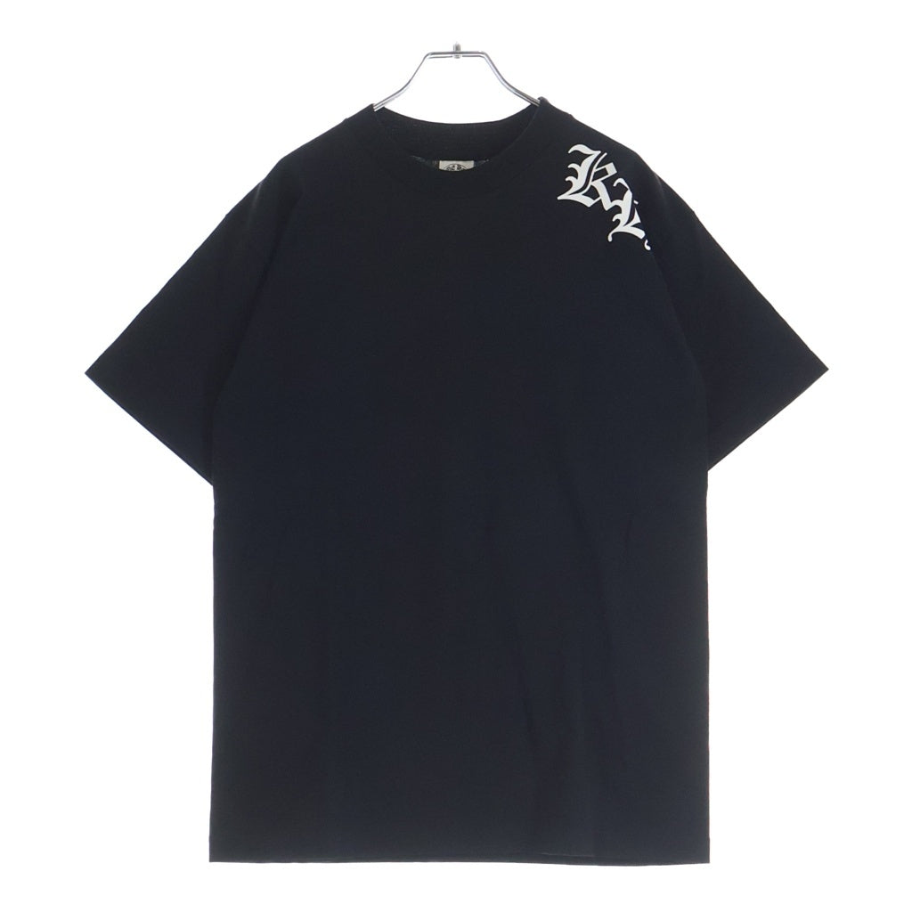 CHROME HEARTS(クロムハーツ) OLD ×KYOSUKE HIMURO 21st CENTURY BOOWYS VS S/S TEE ×氷室京介 オールド ボウイVSヒムロ プリントクルーネック半袖Tシャツ ブラック