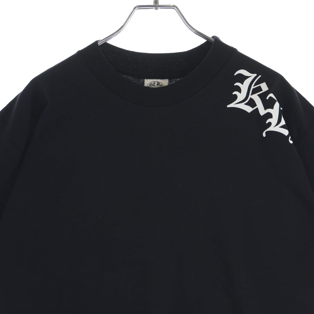 CHROME HEARTS(クロムハーツ) OLD ×KYOSUKE HIMURO 21st CENTURY BOOWYS VS S/S TEE ×氷室京介 オールド ボウイVSヒムロ プリントクルーネック半袖Tシャツ ブラック