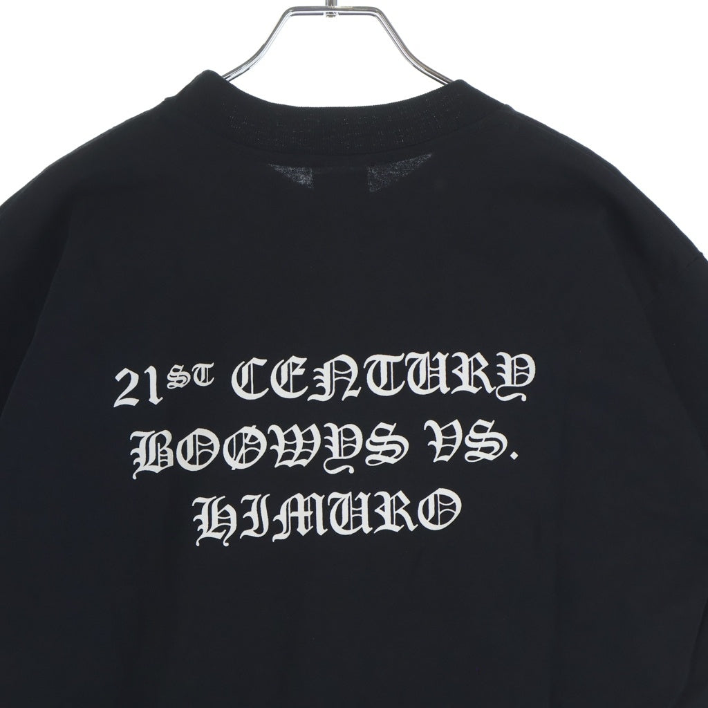 CHROME HEARTS(クロムハーツ) OLD ×KYOSUKE HIMURO 21st CENTURY BOOWYS VS S/S TEE ×氷室京介 オールド ボウイVSヒムロ プリントクルーネック半袖Tシャツ ブラック