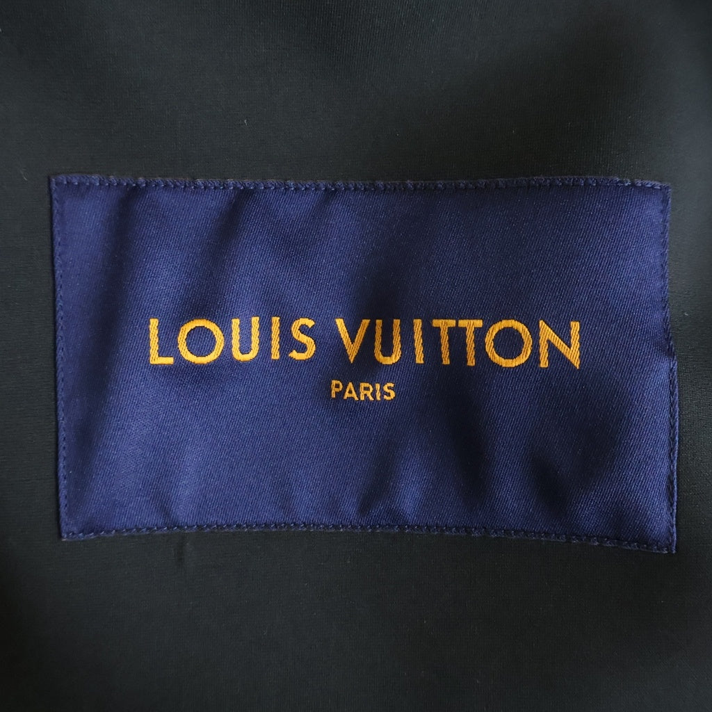 LOUIS VUITTON(ルイヴィトン) 21AW LVワッペン フーデッドレザージャケット RM212M GCQ HLL03E ブラック