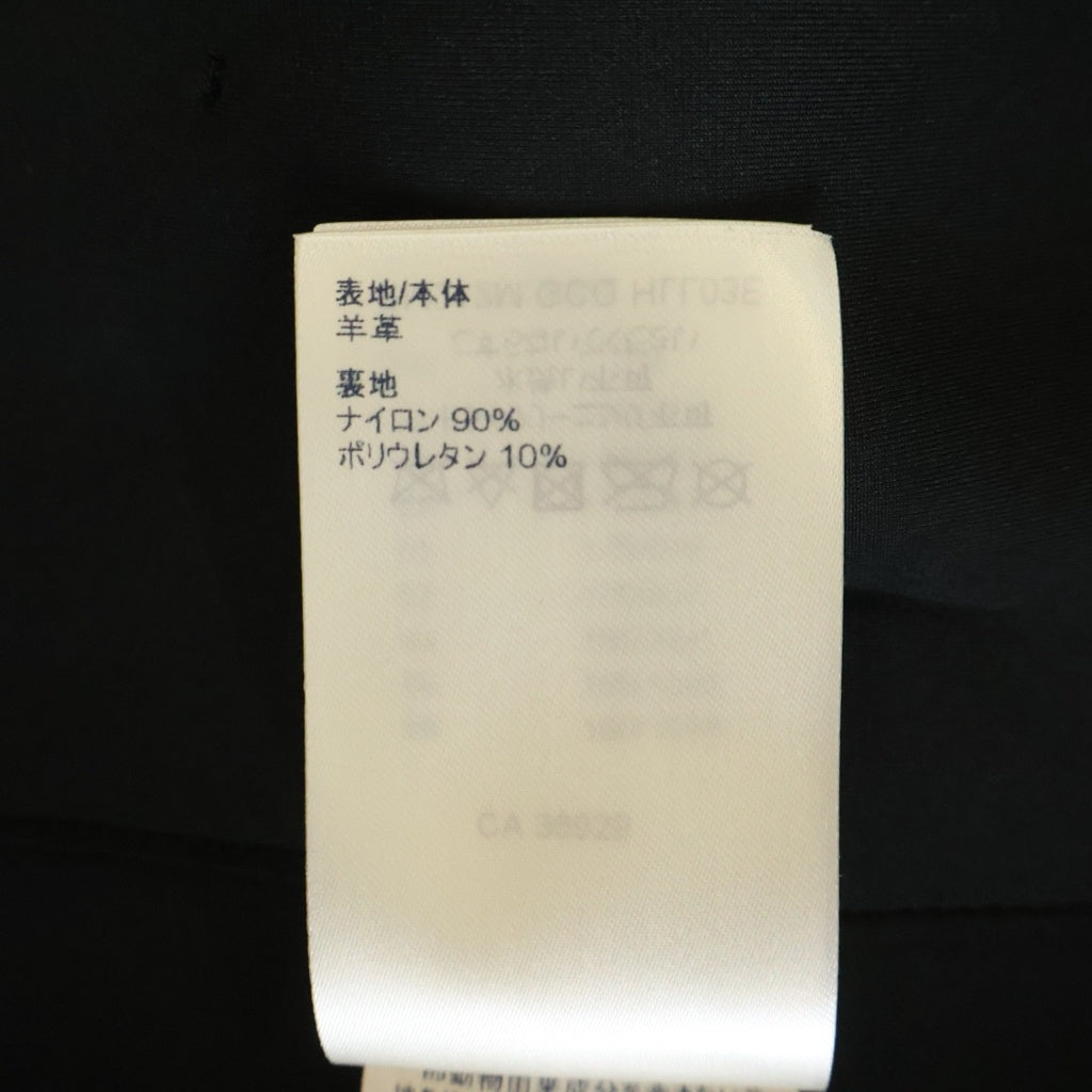 LOUIS VUITTON(ルイヴィトン) 21AW LVワッペン フーデッドレザージャケット RM212M GCQ HLL03E ブラック