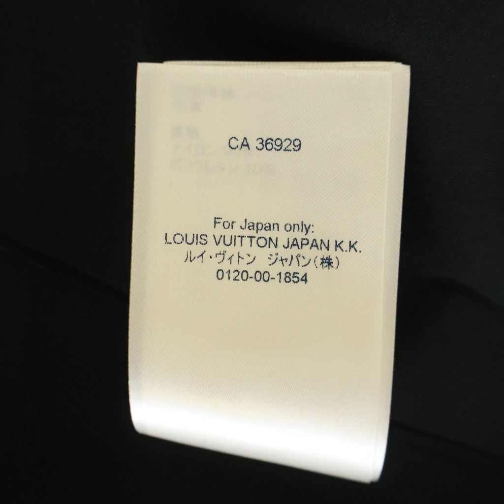 LOUIS VUITTON(ルイヴィトン) 21AW LVワッペン フーデッドレザージャケット RM212M GCQ HLL03E ブラック