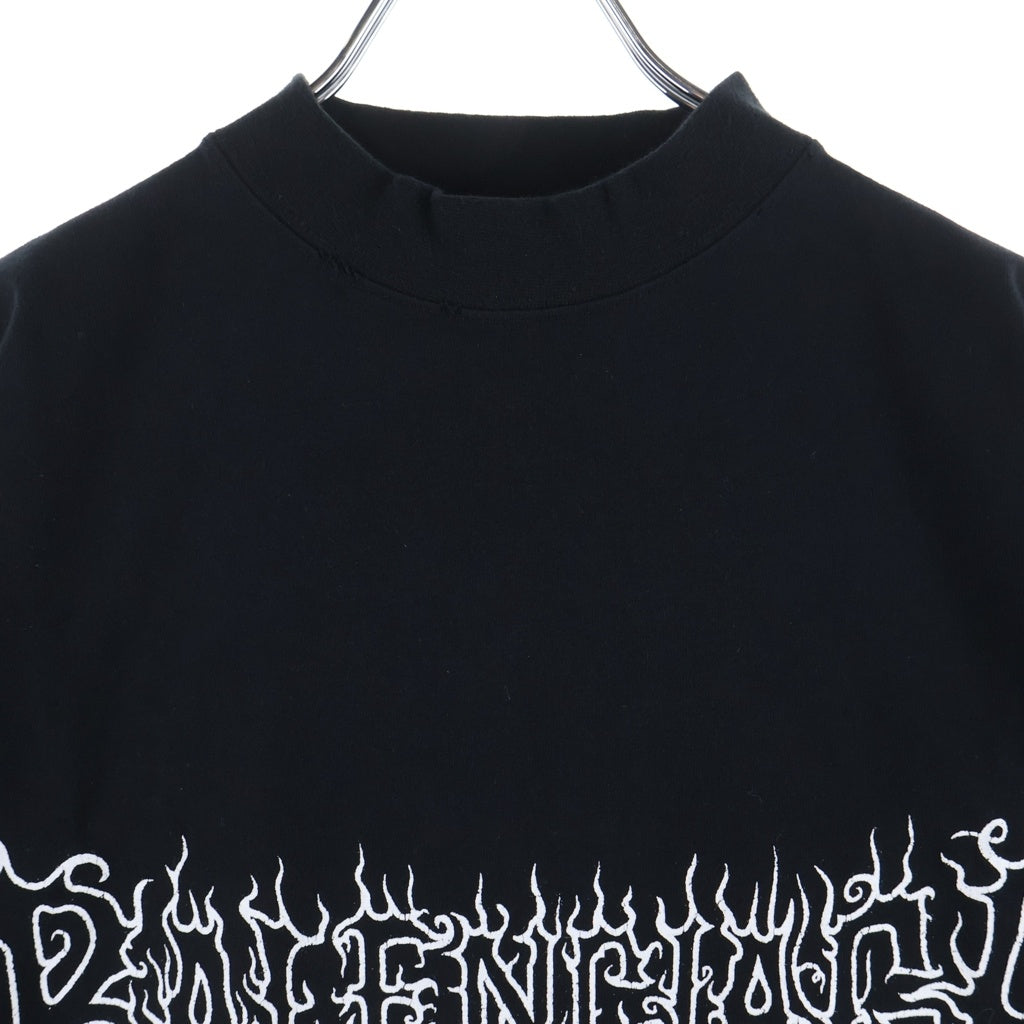 BALENCIAGA(バレンシアガ) DARKWAVE TEE メタルロゴ ダークウェブ 半袖Tシャツカットソー 739028 TPVN5 ブラック