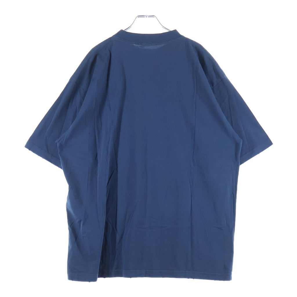 BALENCIAGA(バレンシアガ) 25SS BB LOGO TEE ロゴ刺繍半袖Tシャツ ネイビー764235 TSVC9