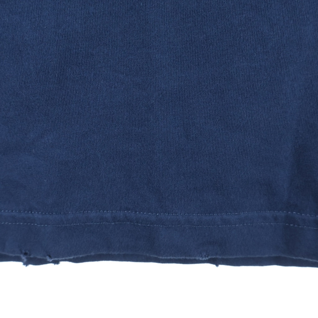 BALENCIAGA(バレンシアガ) 25SS BB LOGO TEE ロゴ刺繍半袖Tシャツ ネイビー764235 TSVC9