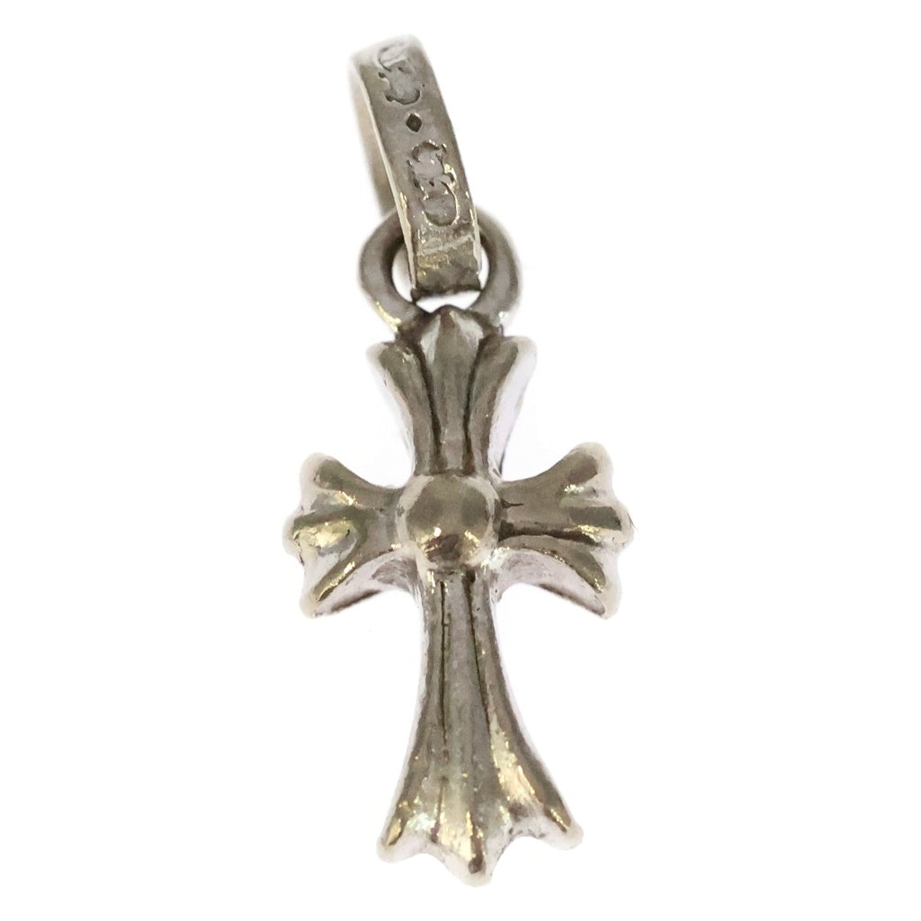CHROME HEARTS(クロムハーツ) 18K CRS BBYFAT P/SAP ベイビーファットクロス PAVEピンクサファイア ペンダントトップ ホワイトゴールド -