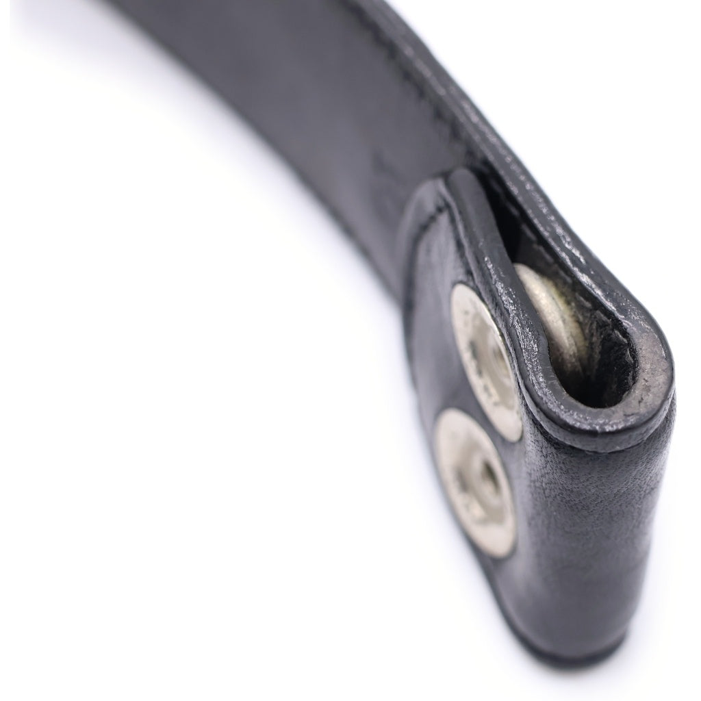 CHROME HEARTS(クロムハーツ) 1.5 STRAP 1.5インチ ホースシューリベッツ レザーベルトストラップ ブラック -