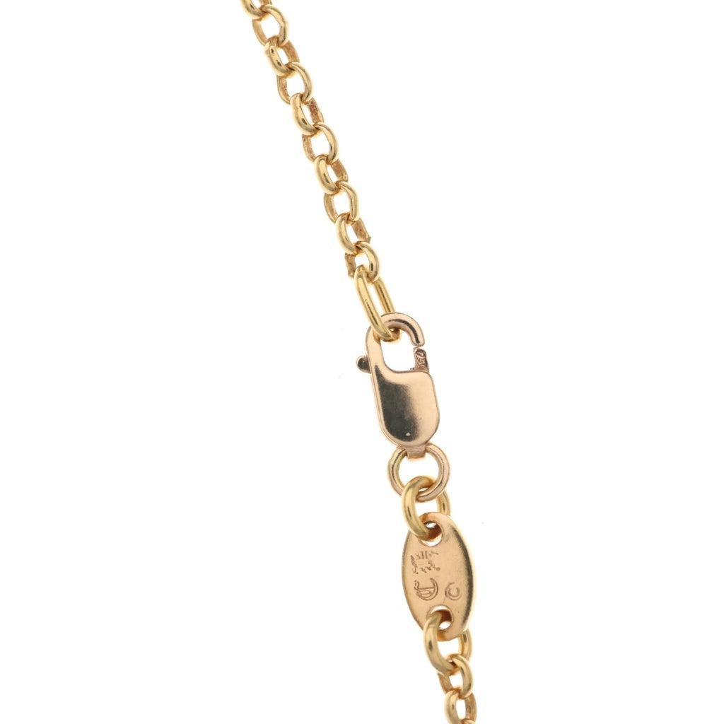CHROME HEARTS(クロムハーツ) 22K NECKCHAIN R18 ロールチェーンネックレス 18inch ゴールド BCA010 -