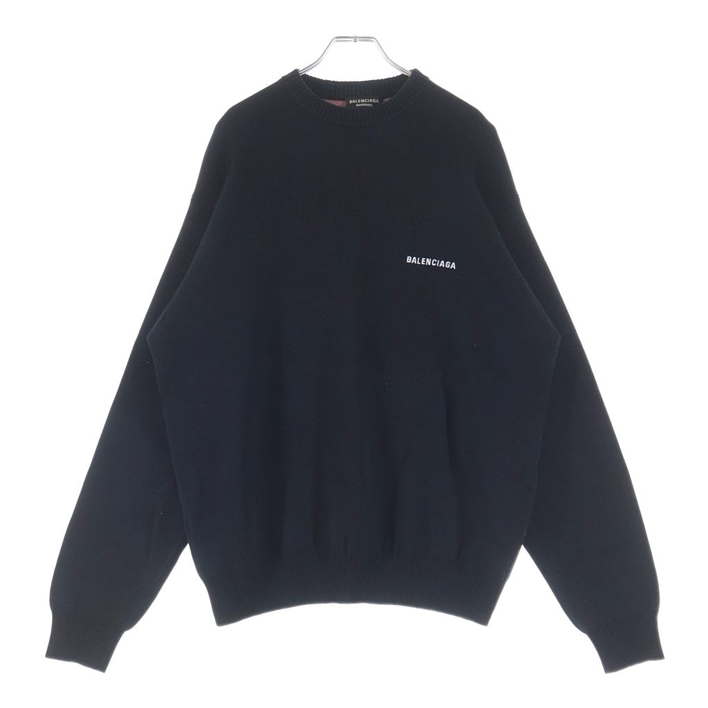 BALENCIAGA(バレンシアガ) WARDROBE ポリティカルキャンペーン 675292 T3176 クルーネックセーター ブラック