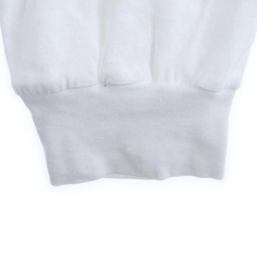 CHROME HEARTS(クロムハーツ) FLRL CRS HORSESHOE L/S バックホースシュー 袖フローラル ロングスリーブ 長袖Tシャツ カットソー ホワイト ‐