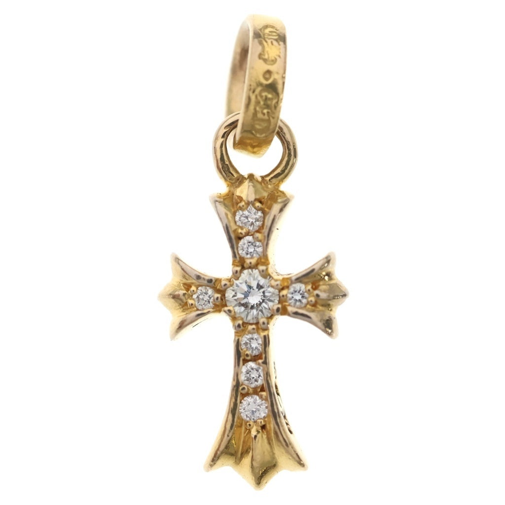 CHROME HEARTS(クロムハーツ) 22K CRS BBYFAT P/DIA ベイビーファットクロス PAVEダイヤ ペンダントトップ ゴールド BCA035