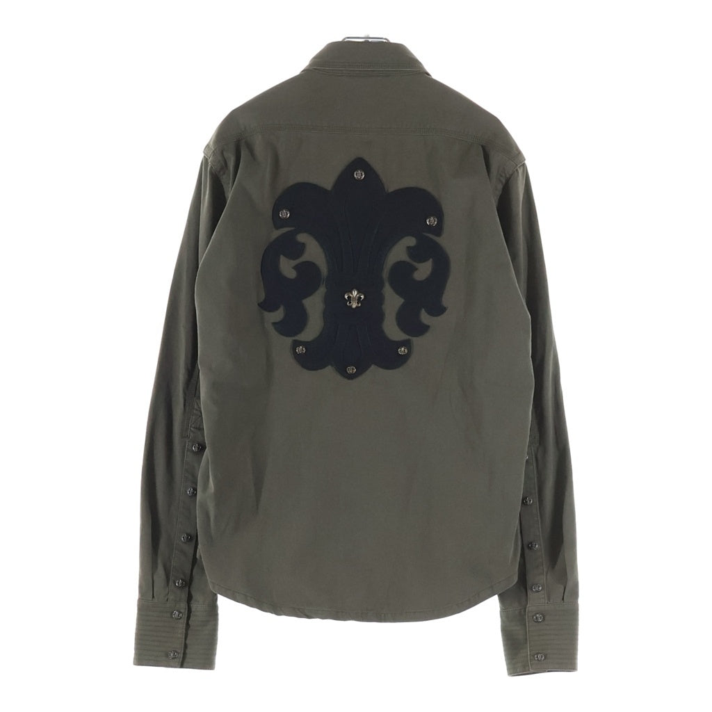 CHROME HEARTS(クロムハーツ) ARMY FBRC アーミーシャツ BSフレアボタンミリタリー長袖シャツ -