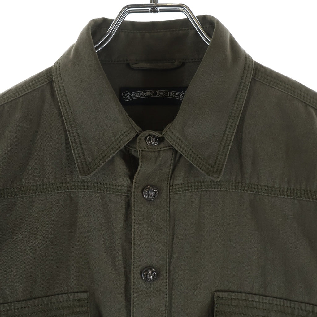 CHROME HEARTS(クロムハーツ) ARMY FBRC アーミーシャツ BSフレアボタンミリタリー長袖シャツ -