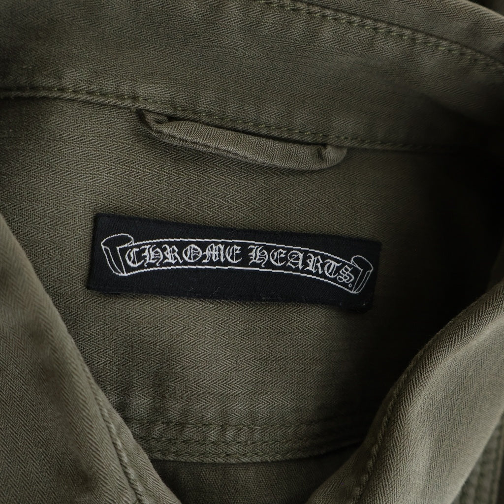 CHROME HEARTS(クロムハーツ) ARMY FBRC アーミーシャツ BSフレアボタンミリタリー長袖シャツ -
