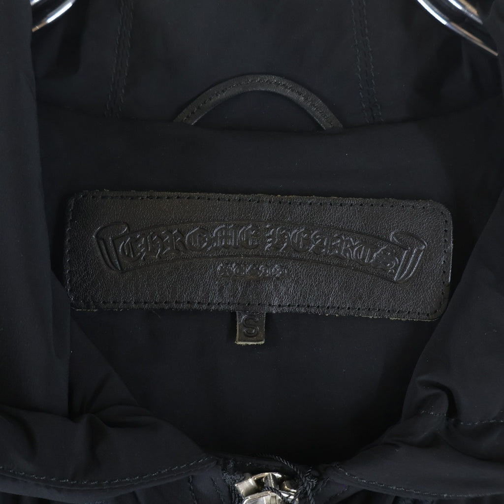 CHROME HEARTS(クロムハーツ) MISSING LNK NYLN ダガージップナイロンコート ブラック -