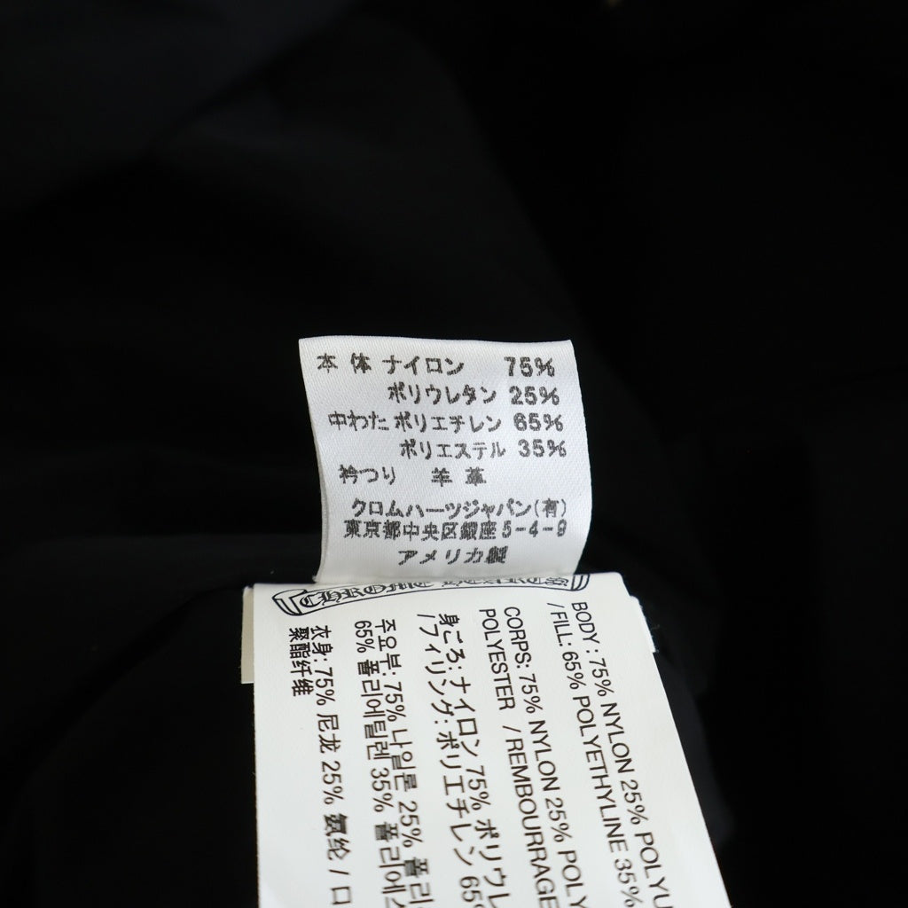 CHROME HEARTS(クロムハーツ) MISSING LNK NYLN ダガージップナイロンコート ブラック -