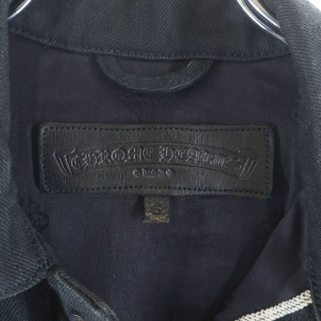 CHROME HEARTS(クロムハーツ) DNM LTHR SLV FLRENEEフレアニーデニムジャケット ブラック -