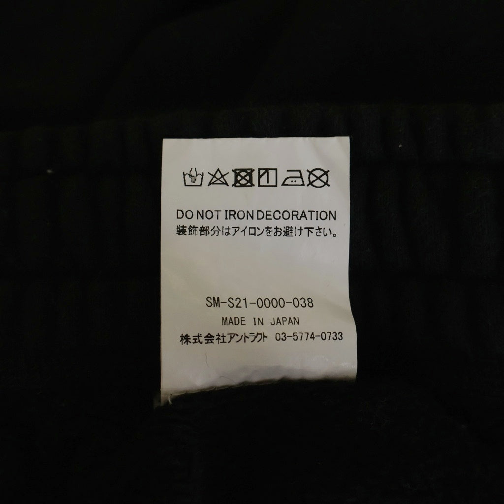 SAINT MICHAEL(セントマイケル) 21SS Sweat Shorts Logo ロゴスウェットショーツ ブラック SM-S21-0000-038