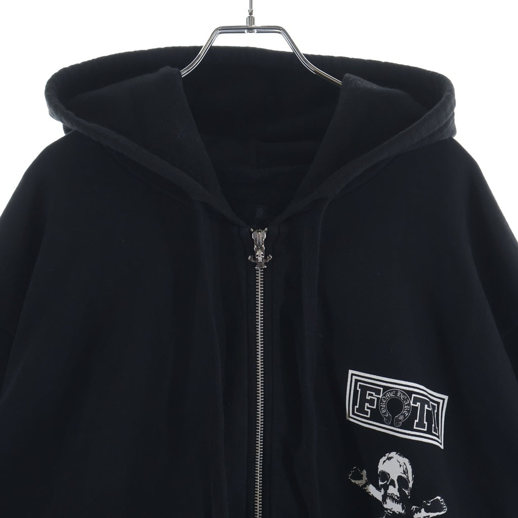 CHROME HEARTS(クロムハーツ) FOTI SWTSHRT HD ZIP フォティ 長袖ジップパーカー フーディ ブラック -
