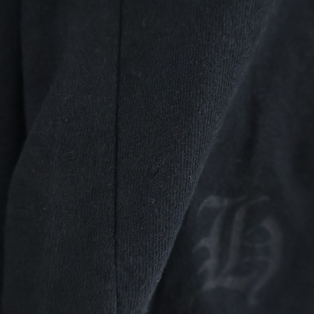 CHROME HEARTS(クロムハーツ) Cemetery Cross Print Long Sleeve Tee セメタリークロスプリント ロングスリーブクルーネック長袖カットソー ブラック/グリーン -