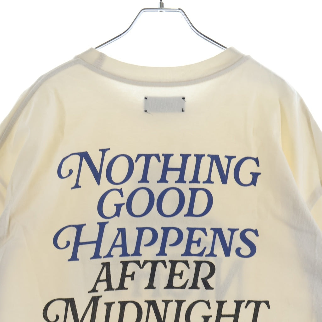 AMIRI(アミリ) 25AW AMIRI NIGHTS フロントロゴプリント クルーネック半袖Tシャツ ベージュ SRANJYTE1207