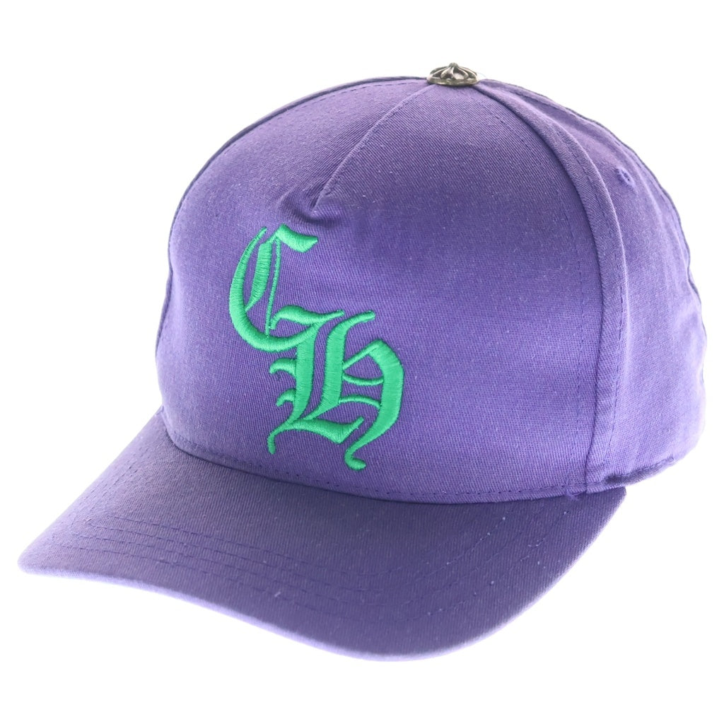 CHROME HEARTS(クロムハーツ) CH HAT CH刺繍ベースボールキャップ 帽子 パープル/グリーン -
