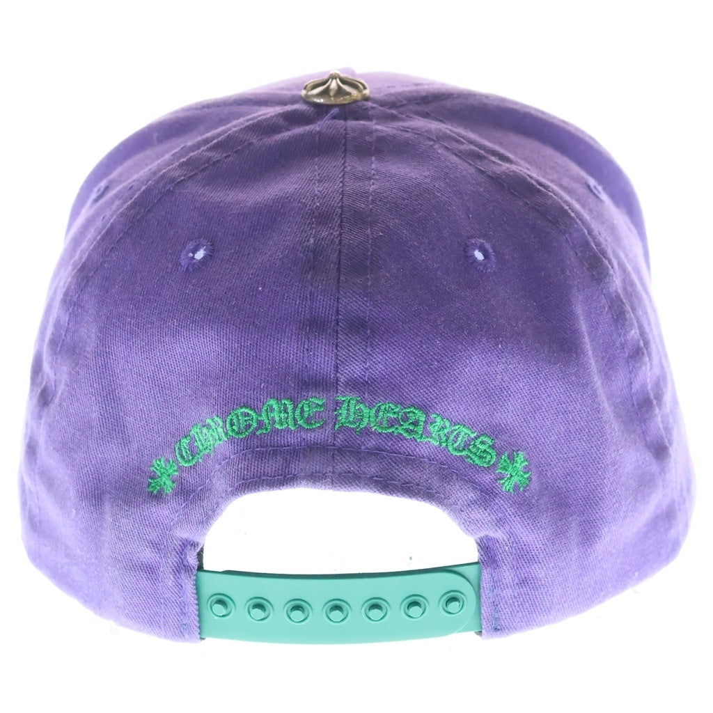 CHROME HEARTS(クロムハーツ) CH HAT CH刺繍ベースボールキャップ 帽子 パープル/グリーン -