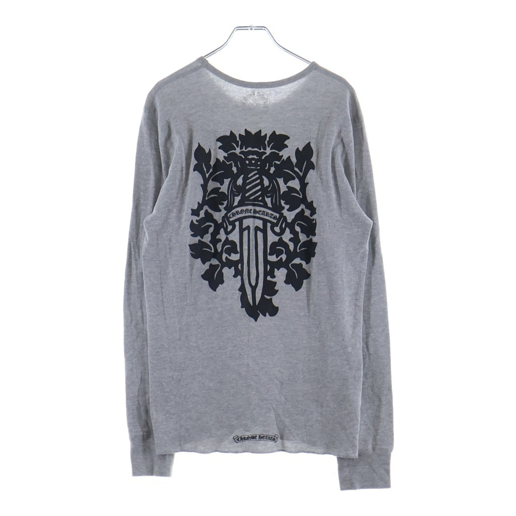 CHROME HEARTS(クロムハーツ) Thermal L/S Tee ヴァインダガー ロングカットソー 長袖Tシャツ グレー -