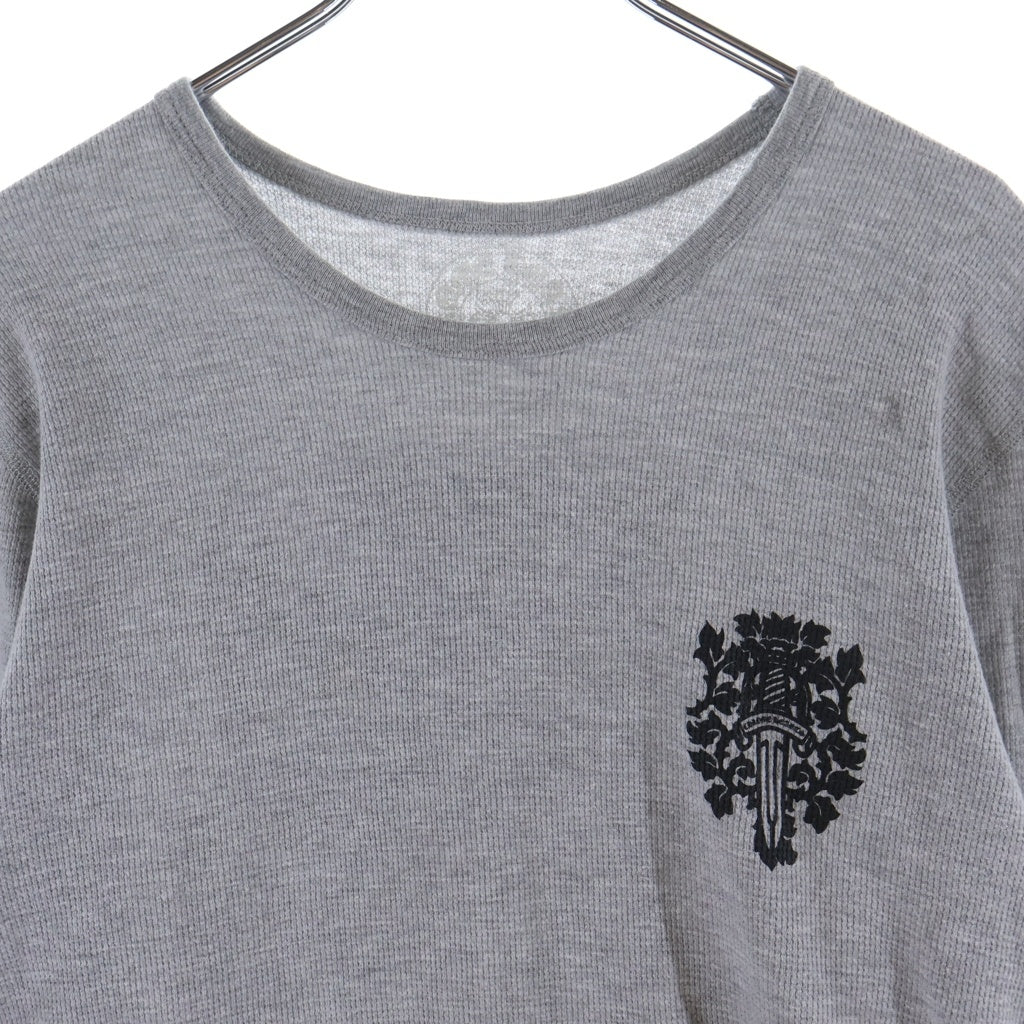 CHROME HEARTS(クロムハーツ) Thermal L/S Tee ヴァインダガー ロングカットソー 長袖Tシャツ グレー -