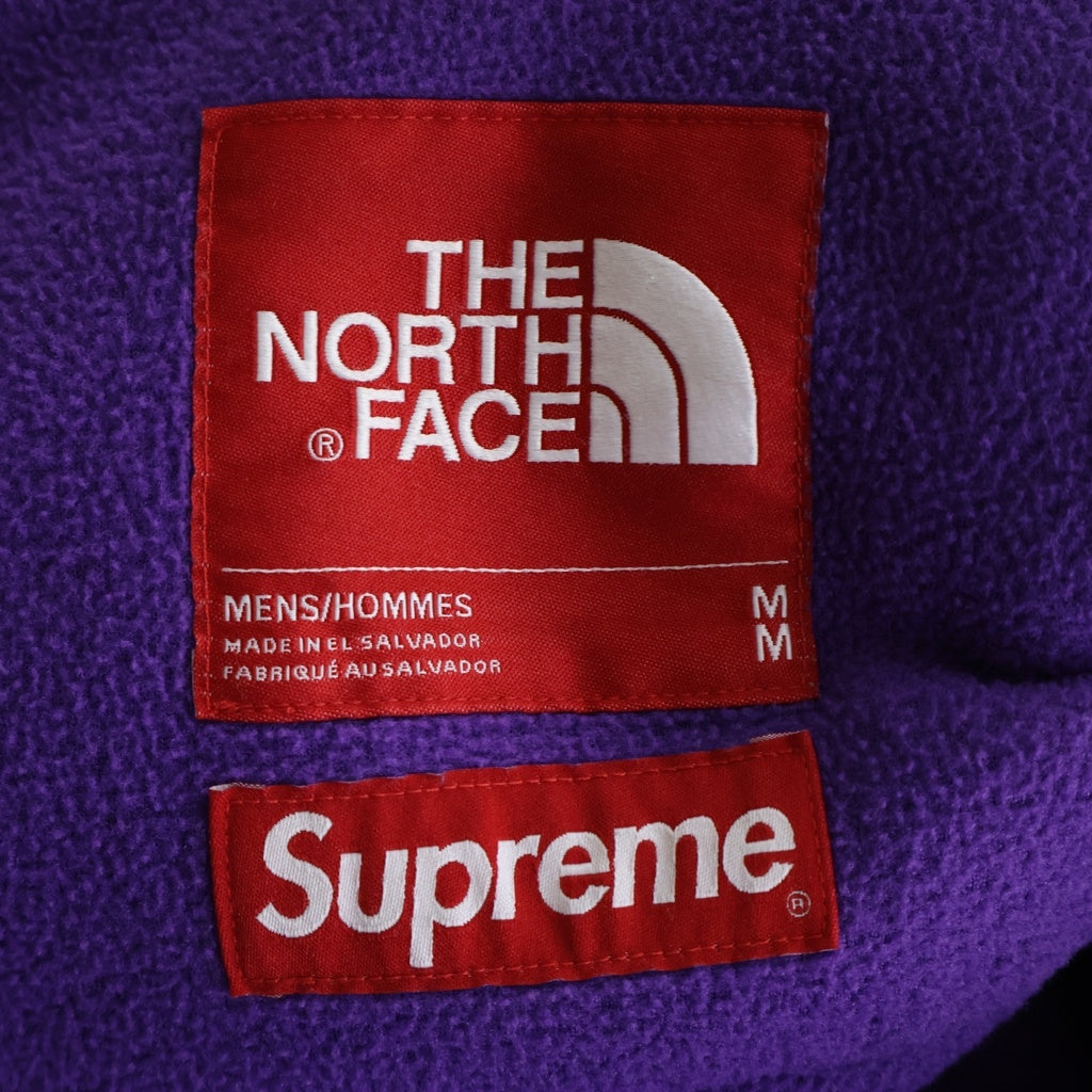 SUPREME(シュプリーム) ×THE NORTH FACE Arc Logo Denali Fleece Jacket アークロゴ デナリ フリースジャケット NA11903I パープル/ブラック