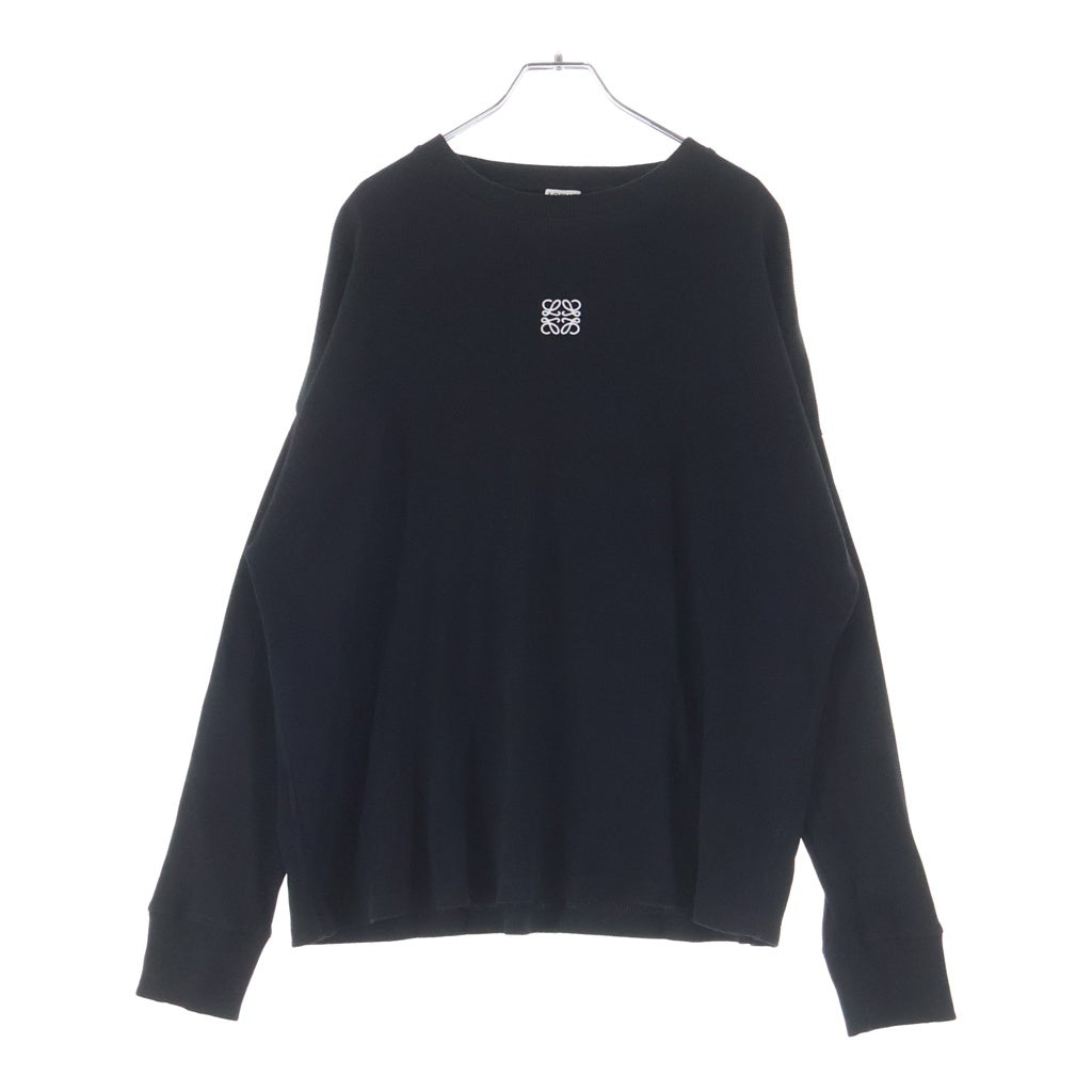 LOEWE(ロエベ) アナグラム刺繍サーマルロングカットソー H526Y22XAY 長袖Tシャツ ブラック