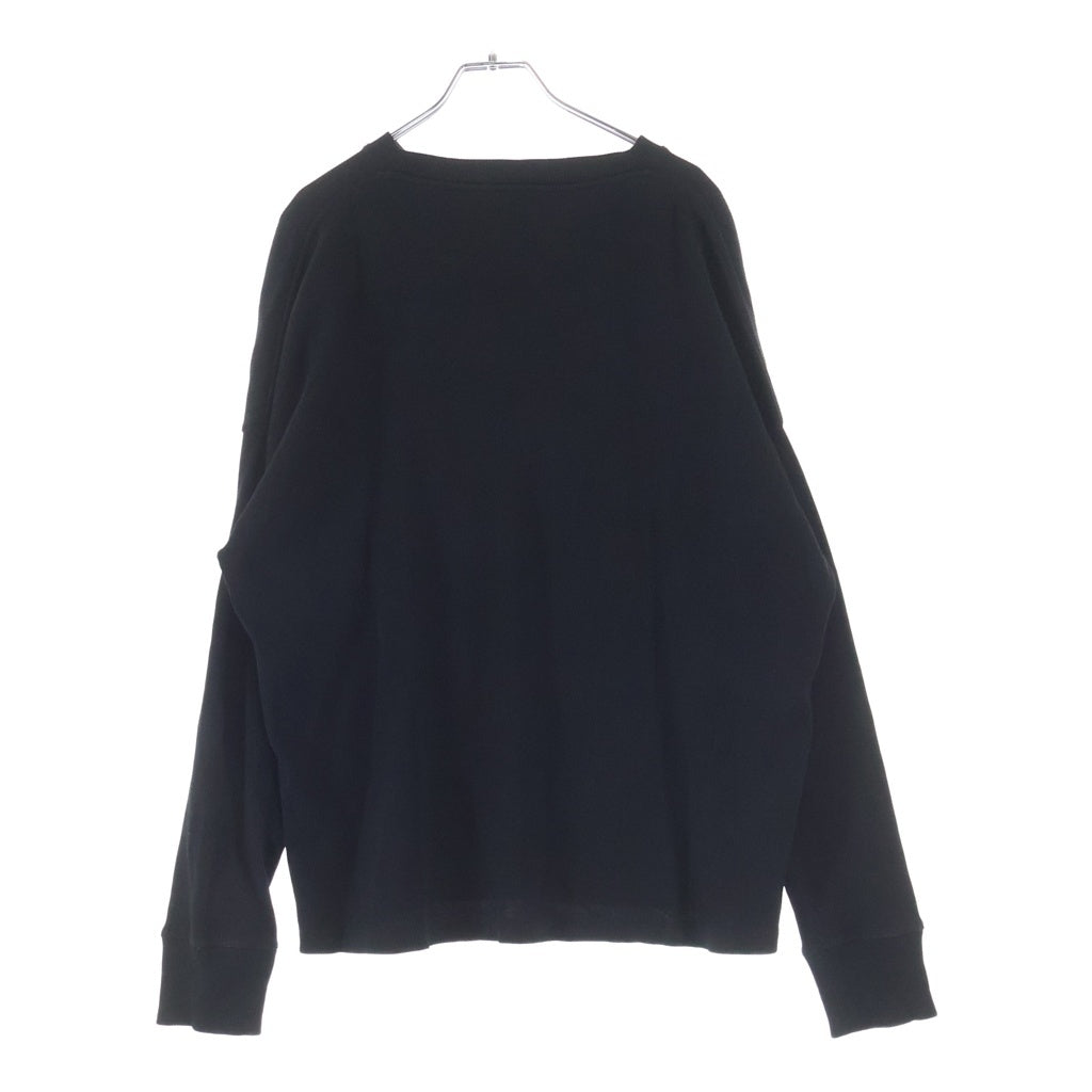LOEWE(ロエベ) アナグラム刺繍サーマルロングカットソー H526Y22XAY 長袖Tシャツ ブラック