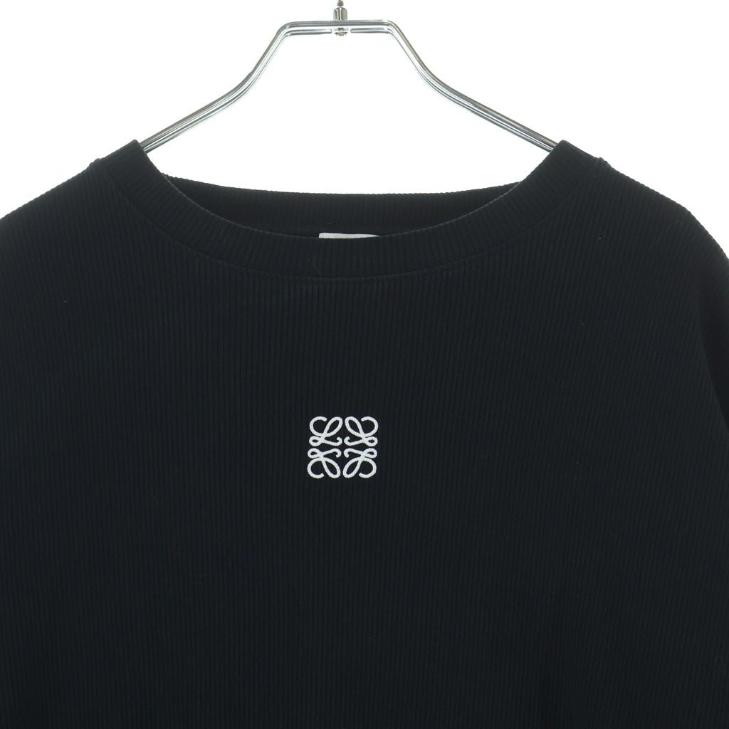 LOEWE(ロエベ) アナグラム刺繍サーマルロングカットソー H526Y22XAY 長袖Tシャツ ブラック