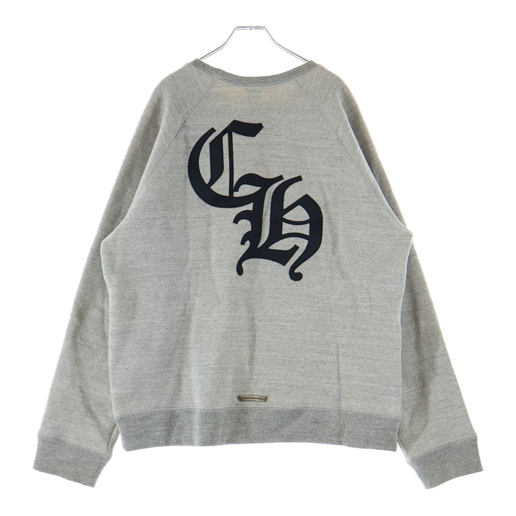CHROME HEARTS(クロムハーツ) 7-11 Y NOT CH Applique Embroidery アップリケ刺繍クルーネック スウェットシャツ トレーナー グレー