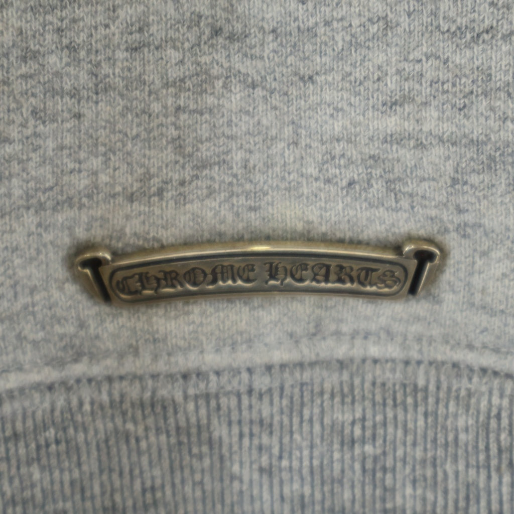CHROME HEARTS(クロムハーツ) 7-11 Y NOT CH Applique Embroidery アップリケ刺繍クルーネック スウェットシャツ トレーナー グレー