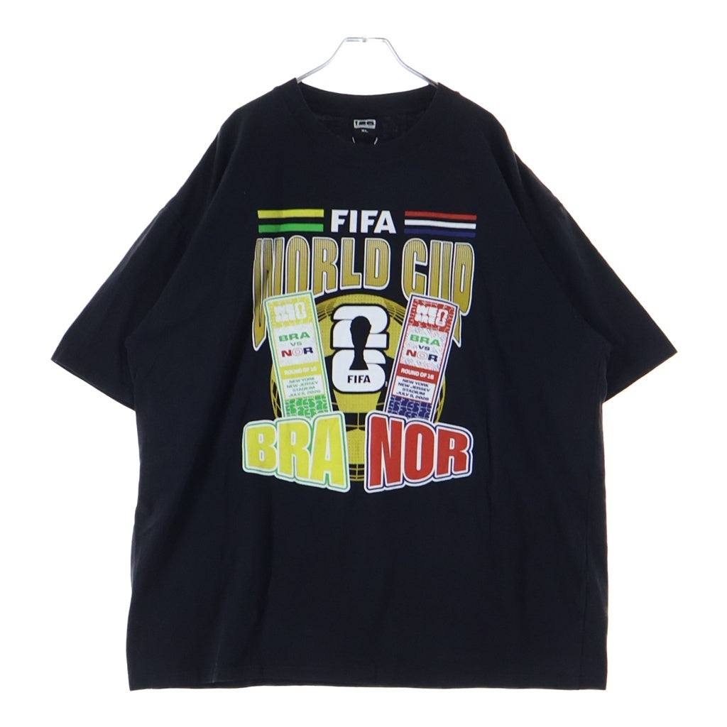 NO BRAND(ノーブランド) FIFA2026 OFFICIAL LICENSED PRODUCT BRAZIL VS NORWAY ROUND OF 16 MATCH S/S TEE ブラジルVSノルウェー ラウンドオブ16 会場限定マッチ半袖Tシャツ WCMD-R32-M91