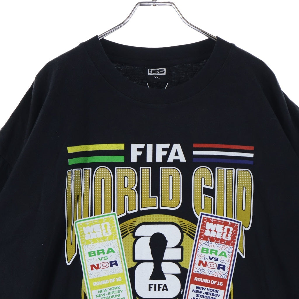 NO BRAND(ノーブランド) FIFA2026 OFFICIAL LICENSED PRODUCT BRAZIL VS NORWAY ROUND OF 16 MATCH S/S TEE ブラジルVSノルウェー ラウンドオブ16 会場限定マッチ半袖Tシャツ WCMD-R32-M91