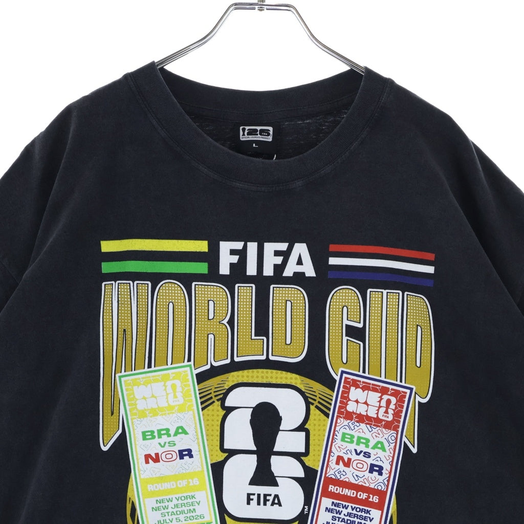 NO BRAND(ノーブランド) FIFA2026 OFFICIAL LICENSED PRODUCT BRAZIL VS NORWAY ROUND OF 16 MATCH S/S TEE ブラジルVSノルウェー ラウンドオブ16 会場限定マッチ半袖Tシャツ WCMD-R32-M91