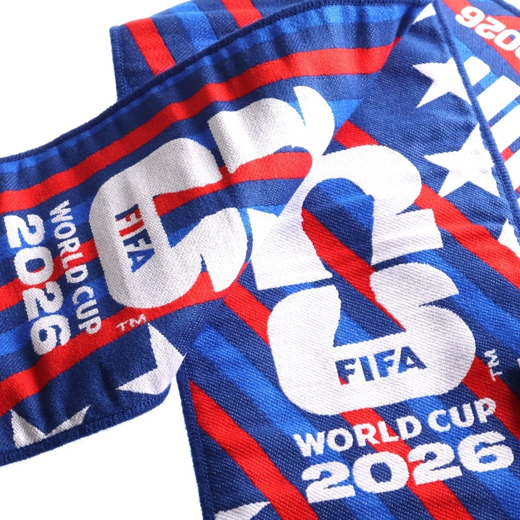 NO BRAND(ノーブランド) FIFA2026 OFFICIAL LICENSED PRODUCT BRAZIL VS NORWAY ROUND OF 16 MATCH WOVEN PRINTED SCARF ブラジルVSノルウェー ラウンドオブ16 会場限定マッチスカーフ 8-FIX-W-32091