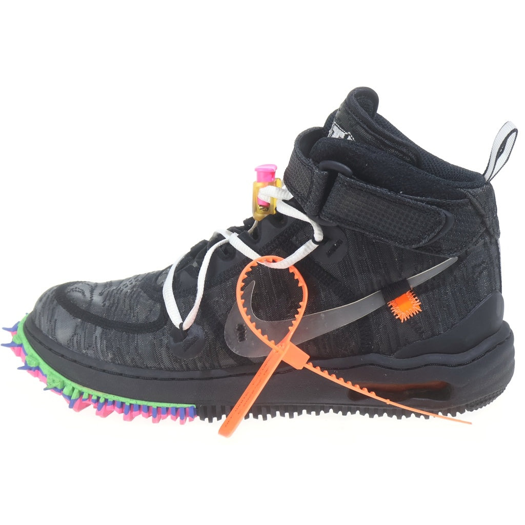 NIKE(ナイキ) ×OFF-WHITE AIR FORCE 1 MID SP オフホワイト エアフォース1 ミッド ミッドカットスニーカー US9.5./27.5m ブラック DO6290-001