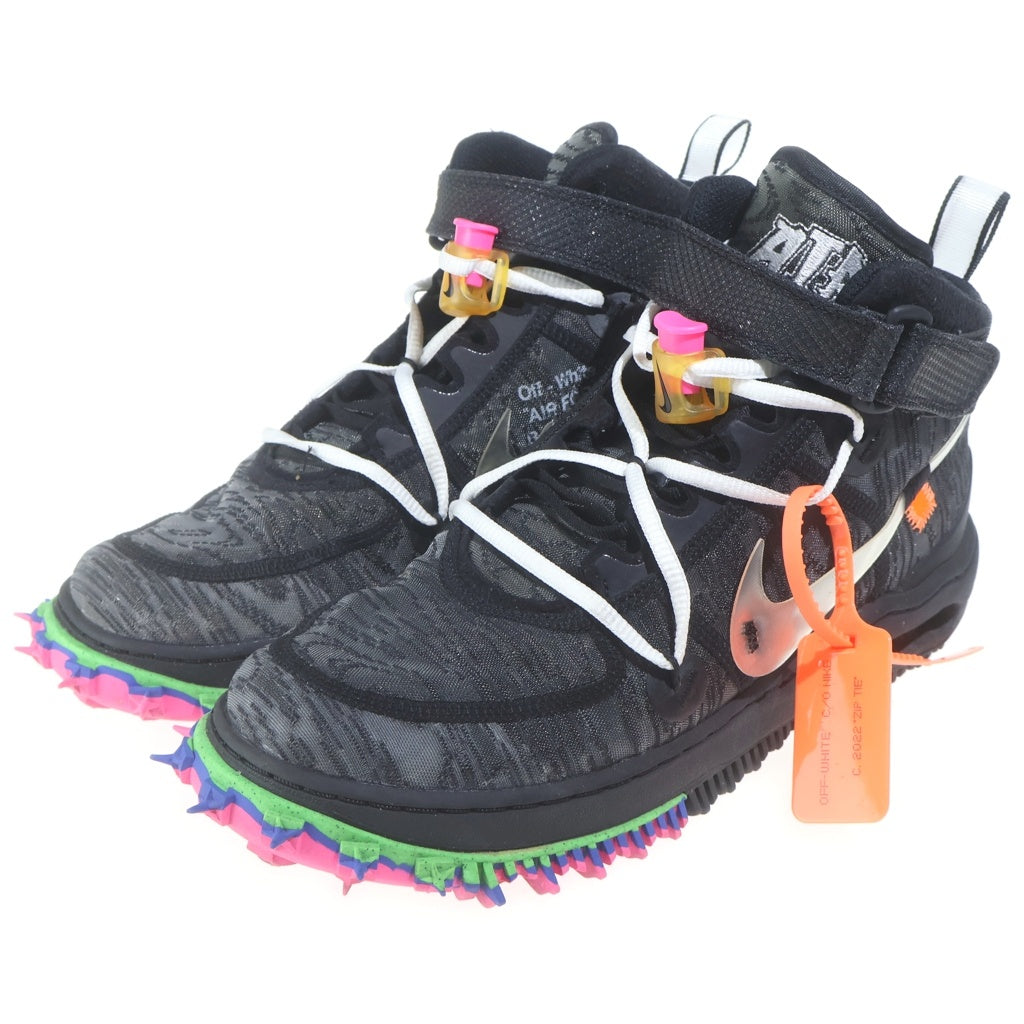 NIKE(ナイキ) ×OFF-WHITE AIR FORCE 1 MID SP オフホワイト エアフォース1 ミッド ミッドカットスニーカー US9.5./27.5m ブラック DO6290-001