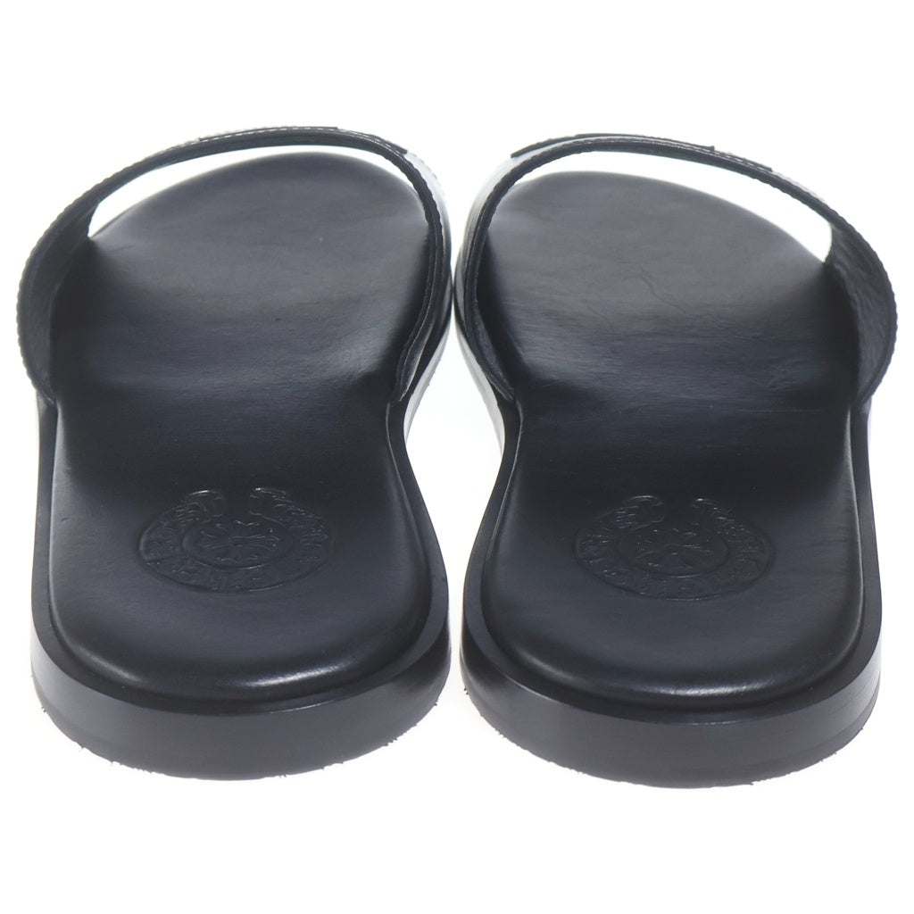 CHROME HEARTS(クロムハーツ) CH SLIDE LEATHER CHプラスパッチレザーサンダル ブラック