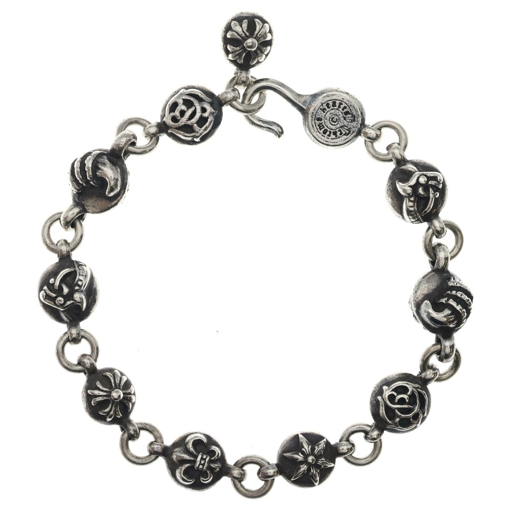 CHROME HEARTS(クロムハーツ) NO2 MULTI BALL #2マルチボールブレスレット シルバー BCA177 ‐