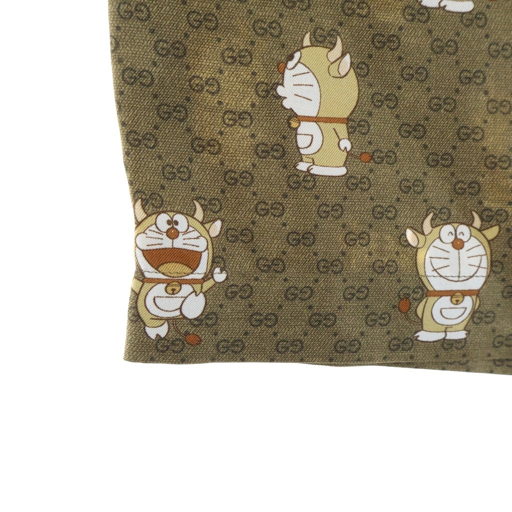 GUCCI(グッチ) ×DORAEMON 50周年記念ドラえもん 牛えもん 総柄 シルクショーツ ハーフパンツ 649062 ZAGSQ ベージュ