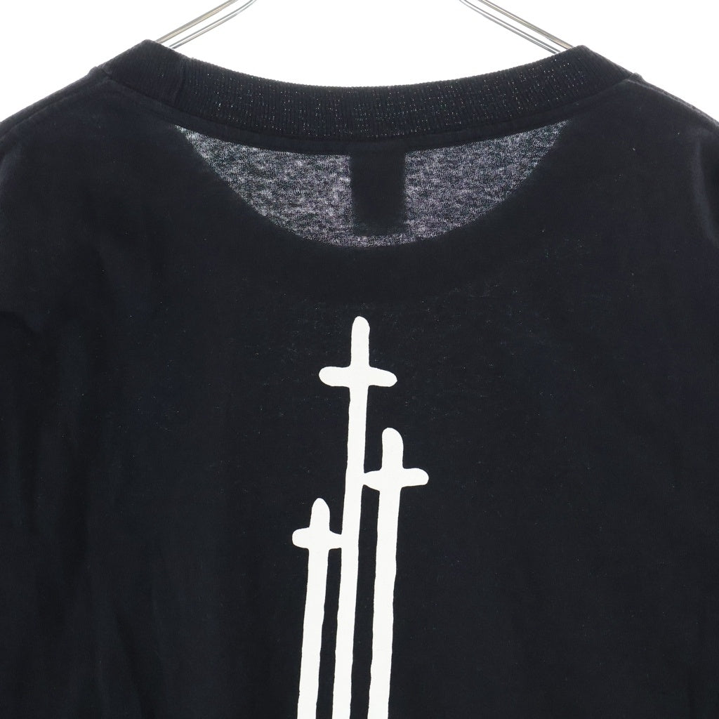 CHROME HEARTS(クロムハーツ) RS3 CROSS L/S TEE ヴァーティカルロゴ アールエススリー 半袖クルーネックカットソー ブラック
